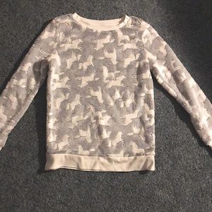 White and grey cat and jack unicorn hodie